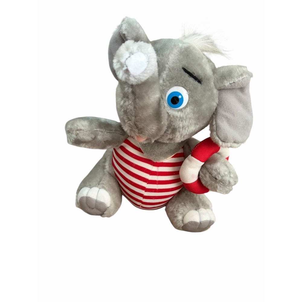 Play by Play Brand 1993 Coca Cola Plush 9" ELEPHANT Lifeguard holds 3" Coke